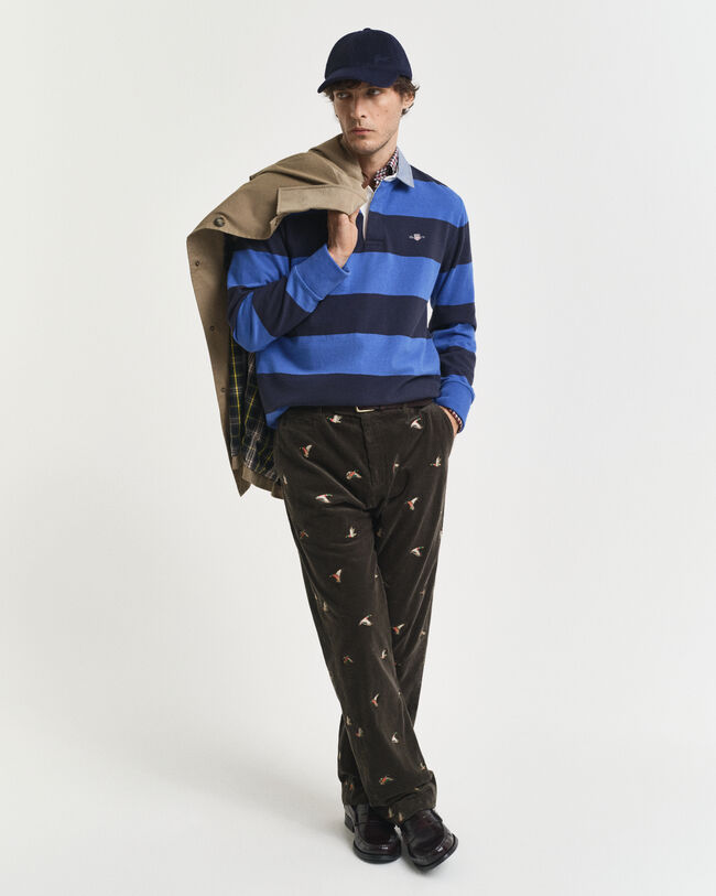 Heavy Rugger a rayas con cuello de cambray