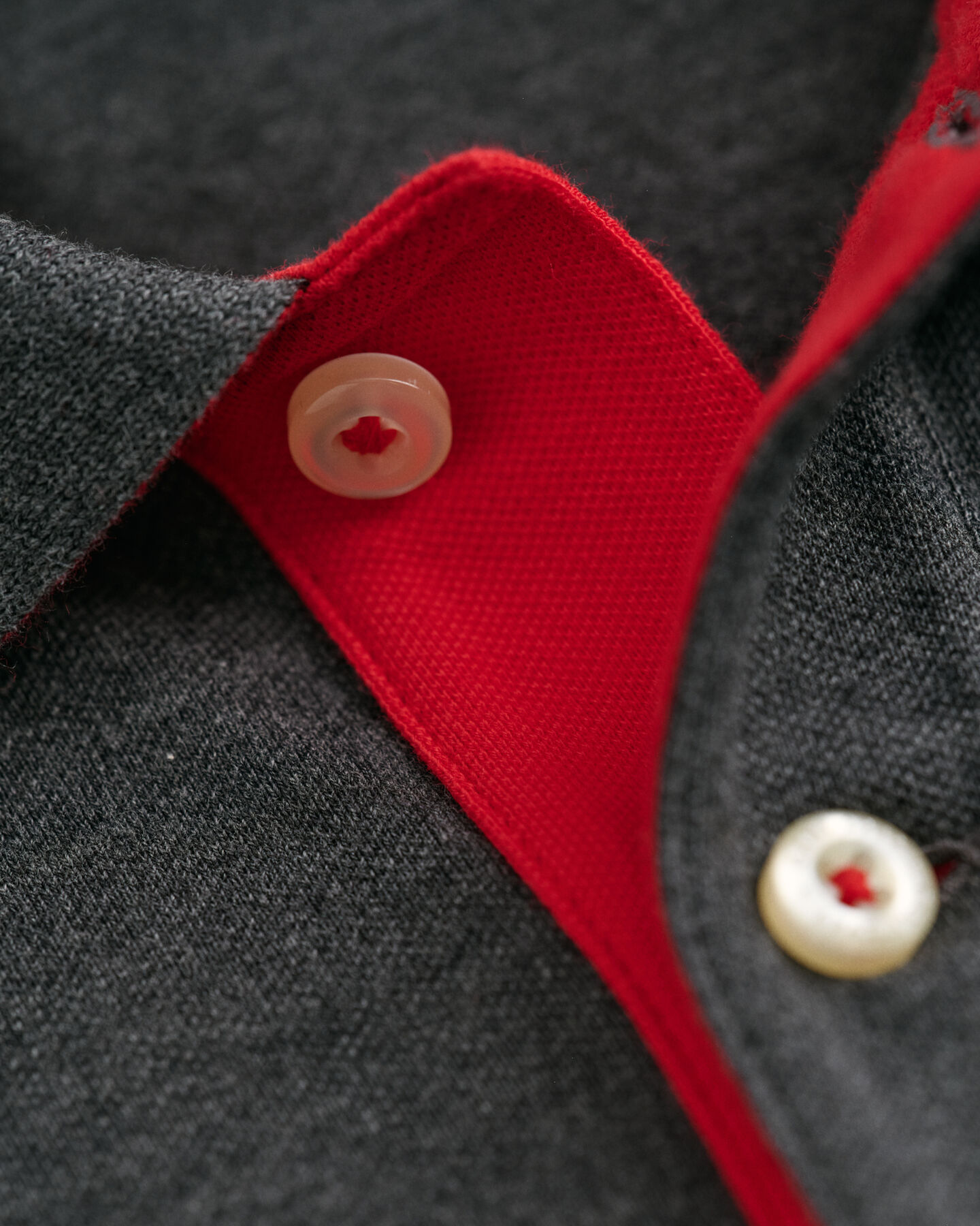 Rugger de piqué en contraste