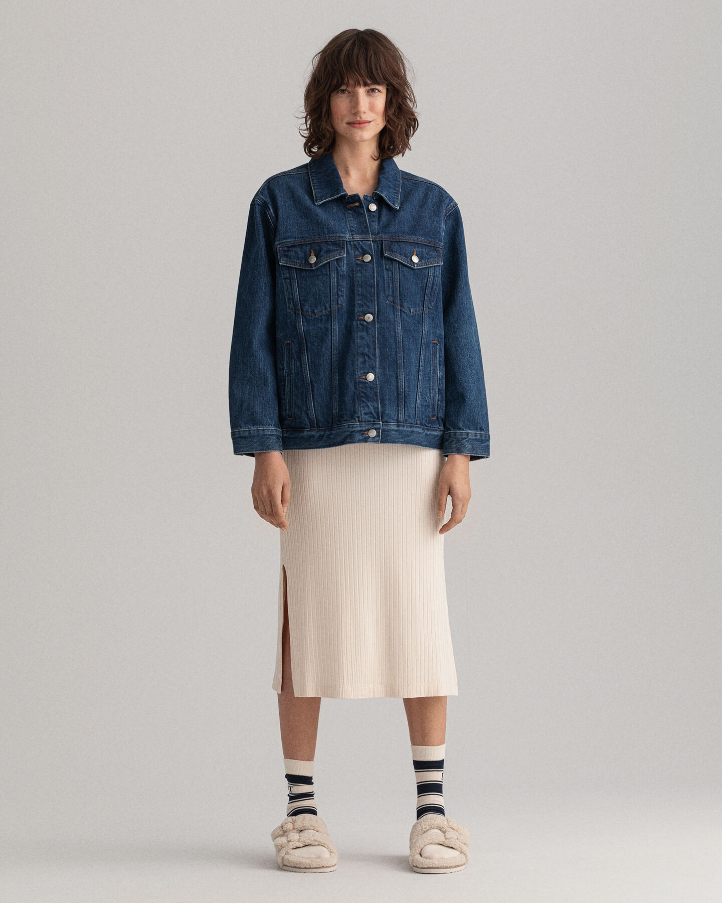 Cazadora vaquera extragrande