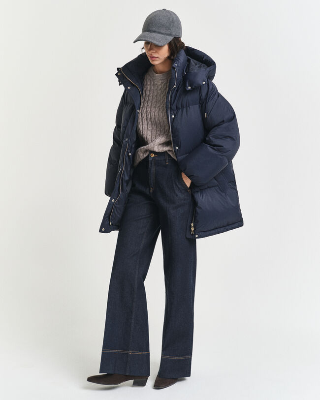 Chaqueta de plumón y largo medio