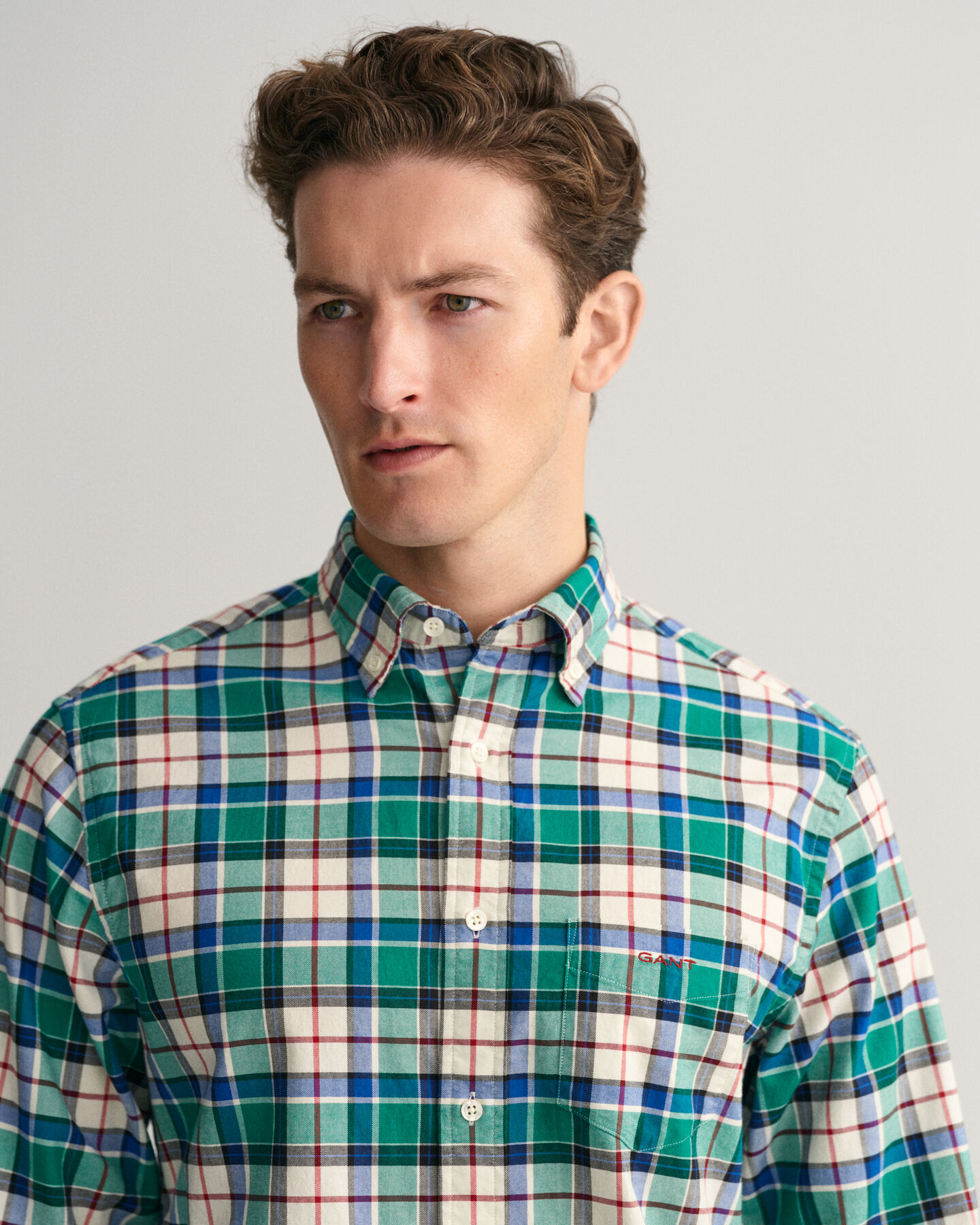 Camisa Oxford Regular Fit a cuadros
