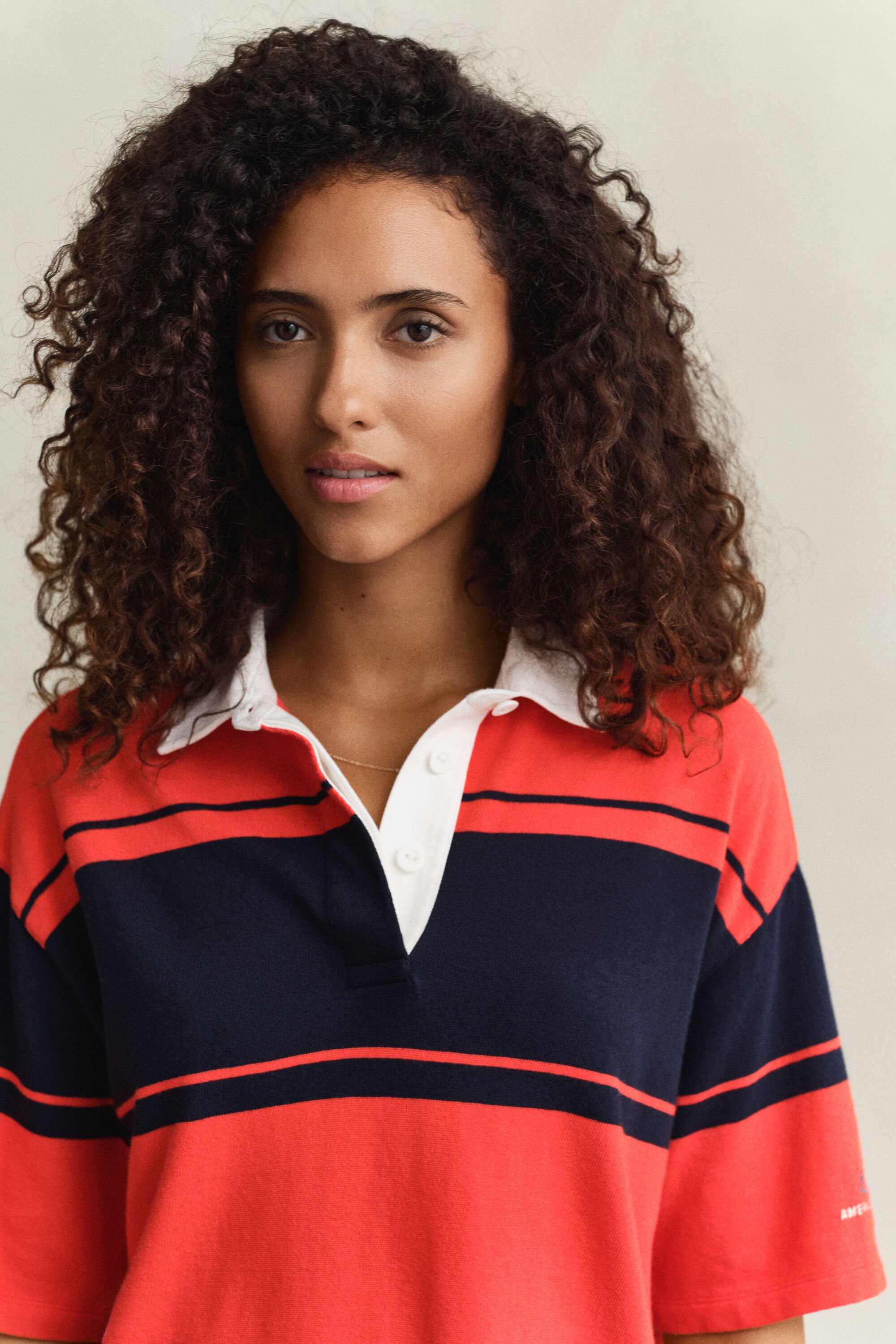 Heavy Rugger de manga corta a rayas anchas