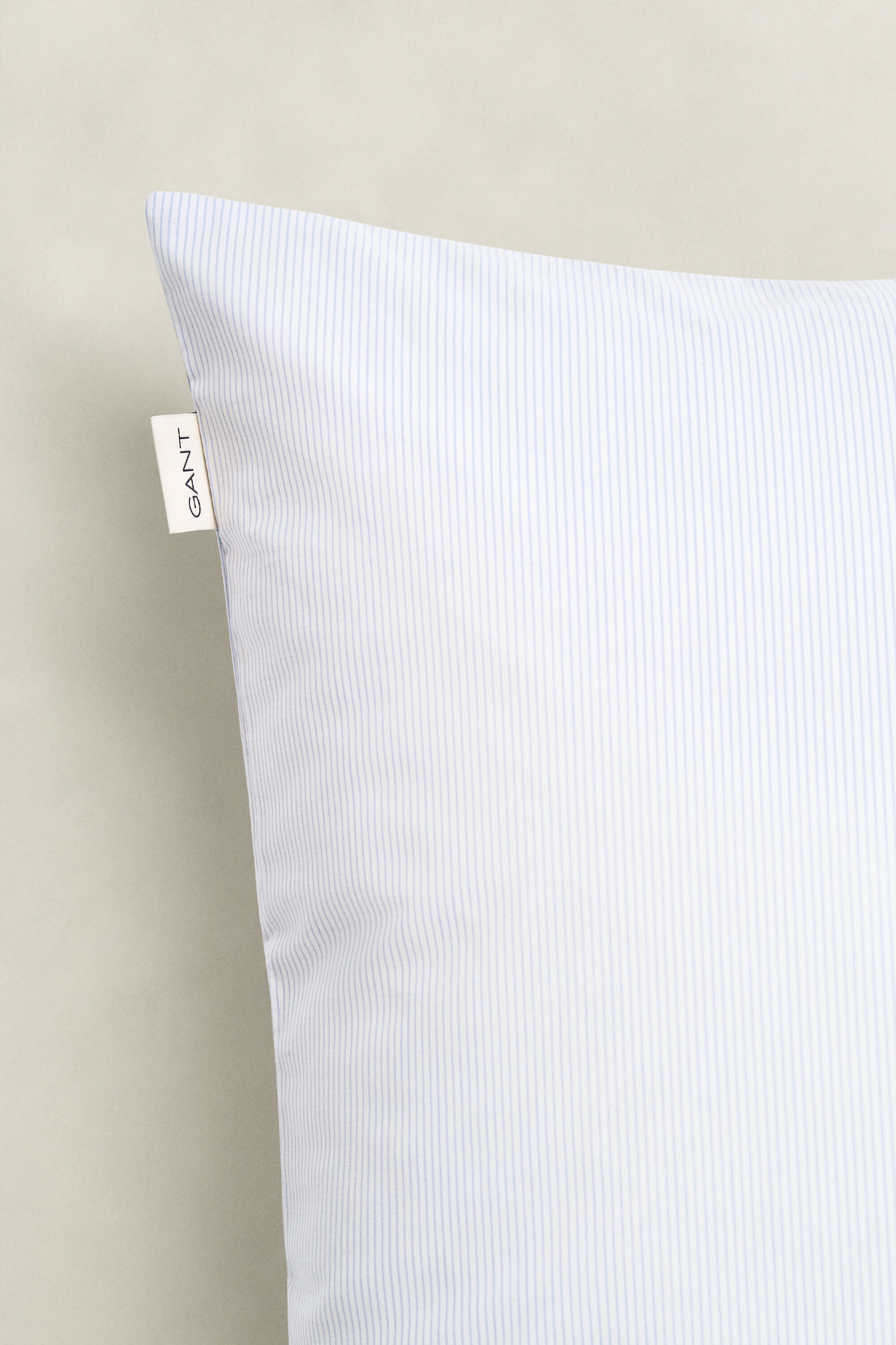 Funda de almohada de popelina de algodón de rayas