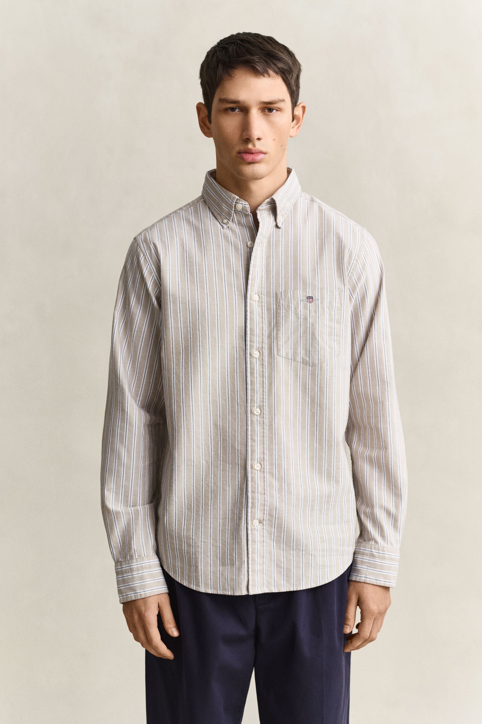 Camisa Oxford clásica a rayas