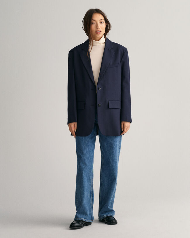 Camiseta con cuello de cisne y manga larga