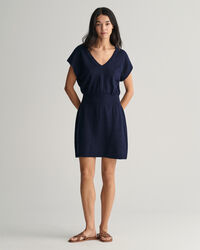 Vestido en mezcla de lino