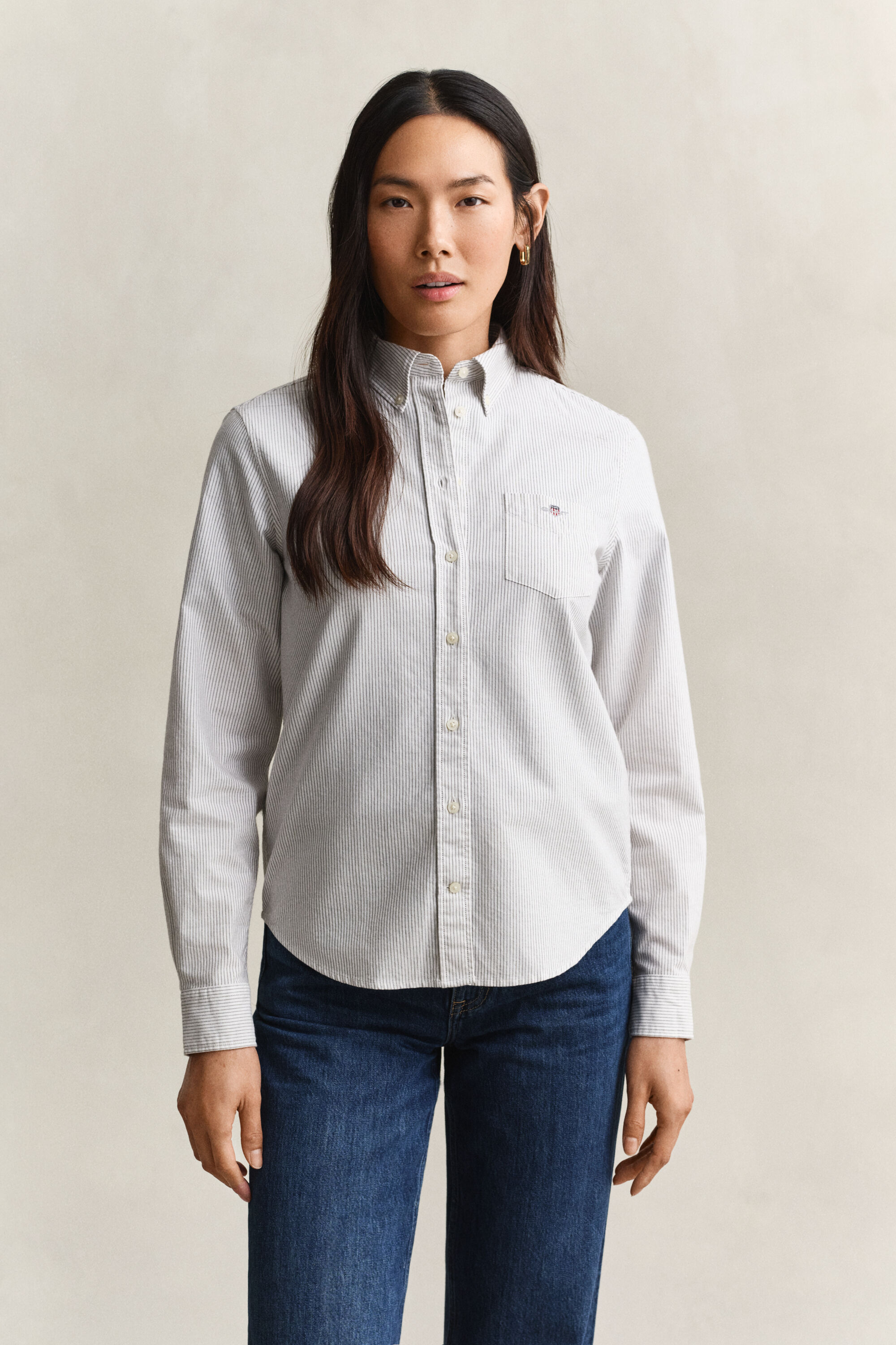 Camisa Oxford clásica a rayas