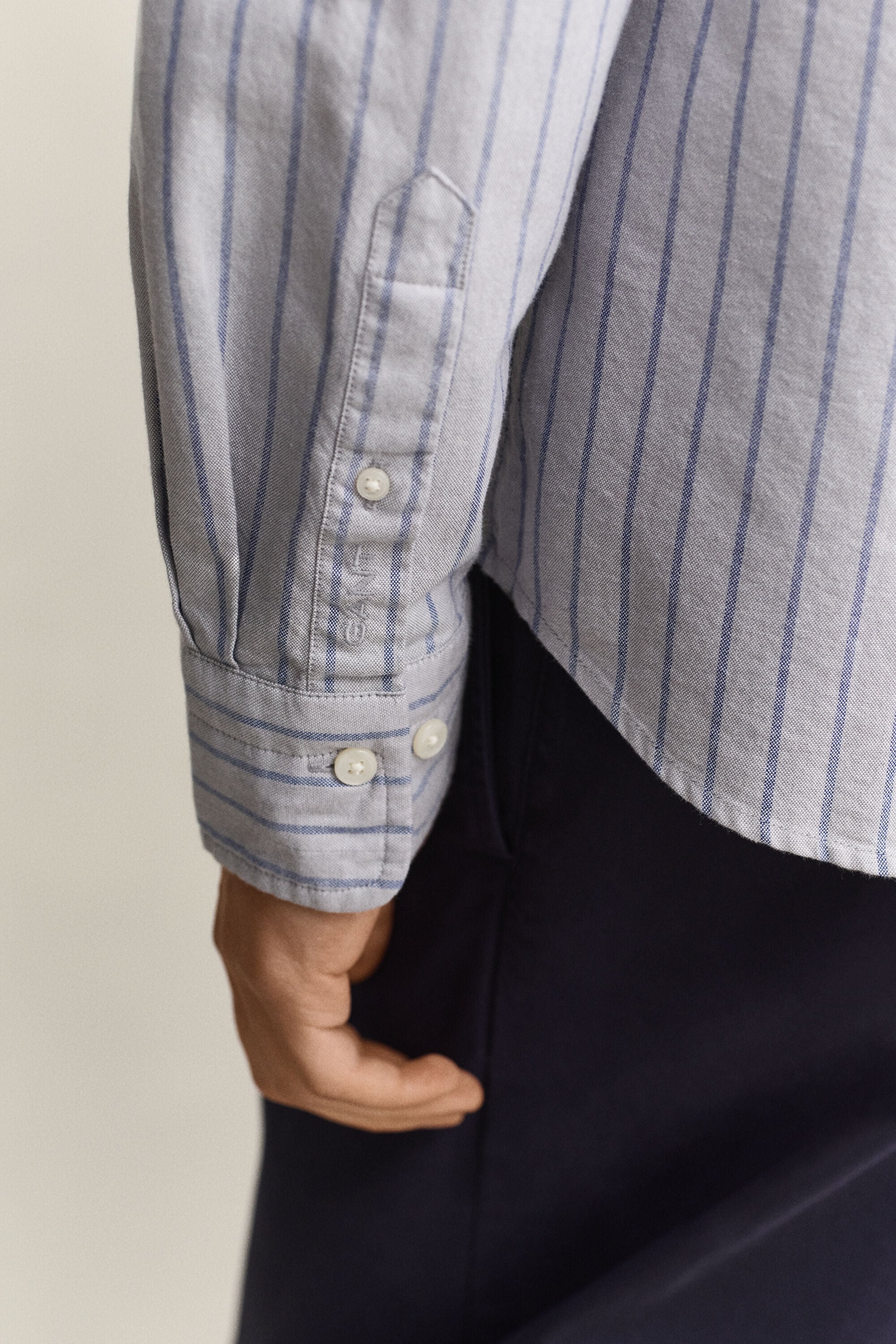 Camisa Oxford clásica a rayas