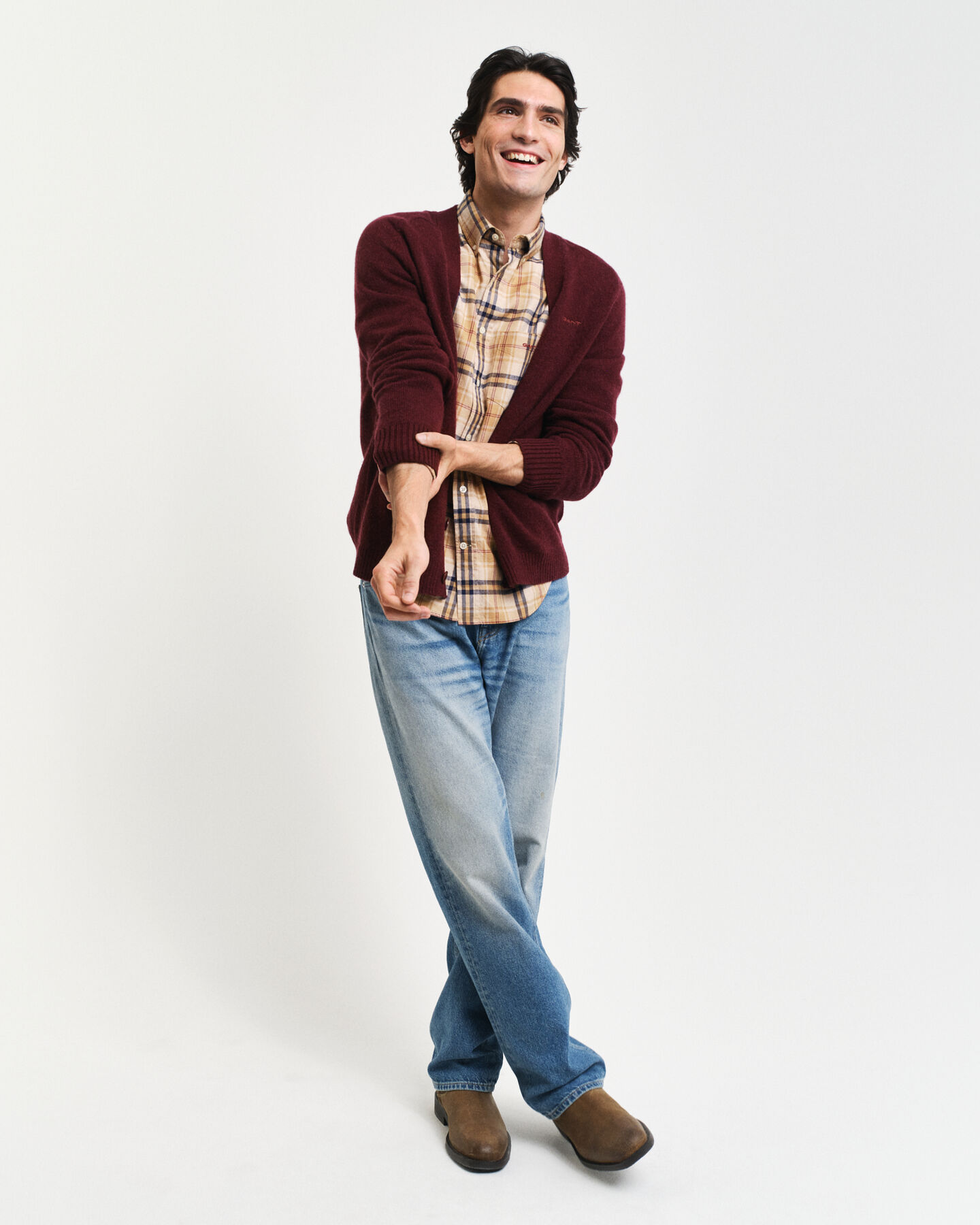 C&aacute;rdigan en mezcla de lana