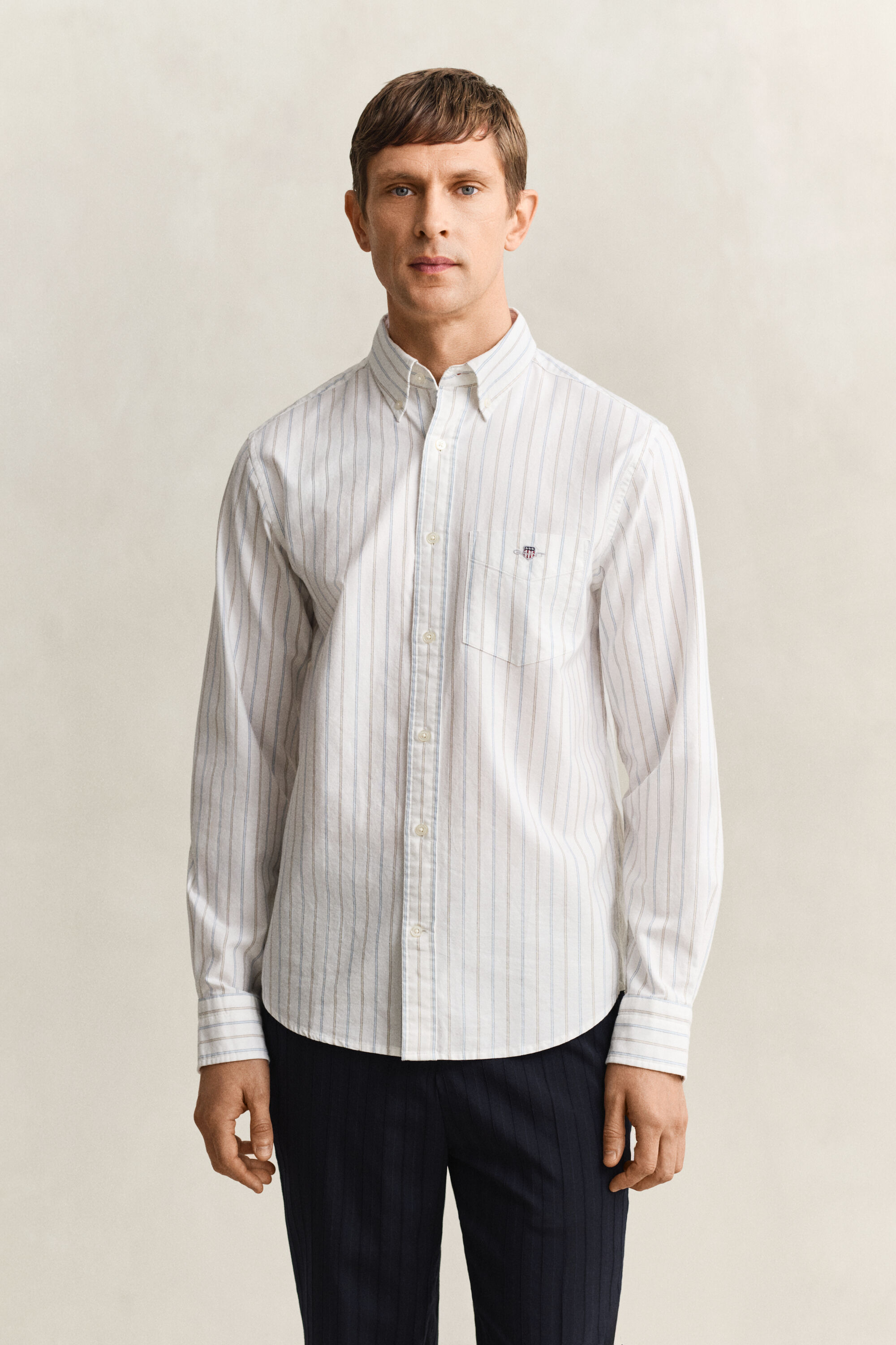 Camisa Oxford clásica a rayas