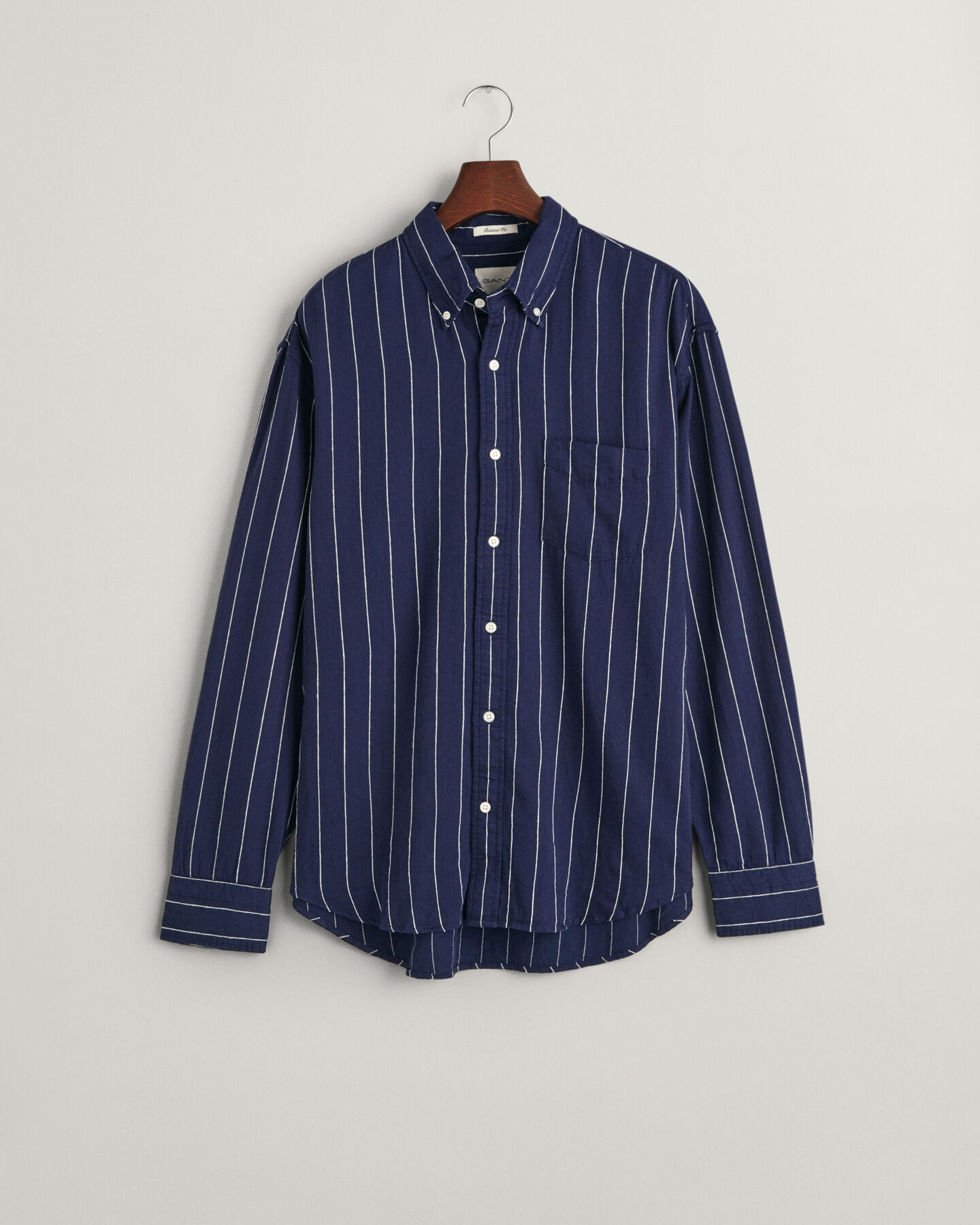 Camisa Slub Striped Relaxed Fit
