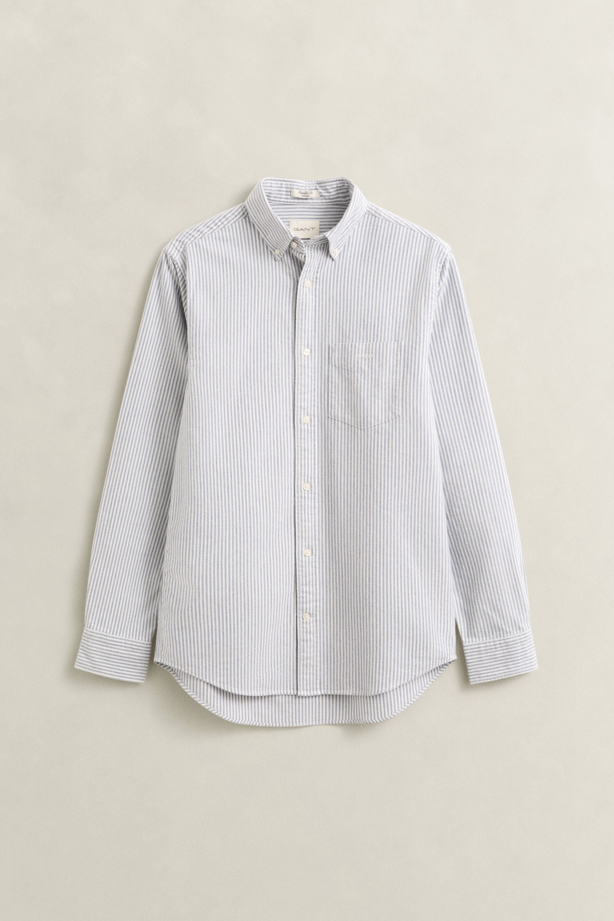 Camisa Oxford perchada de rayas