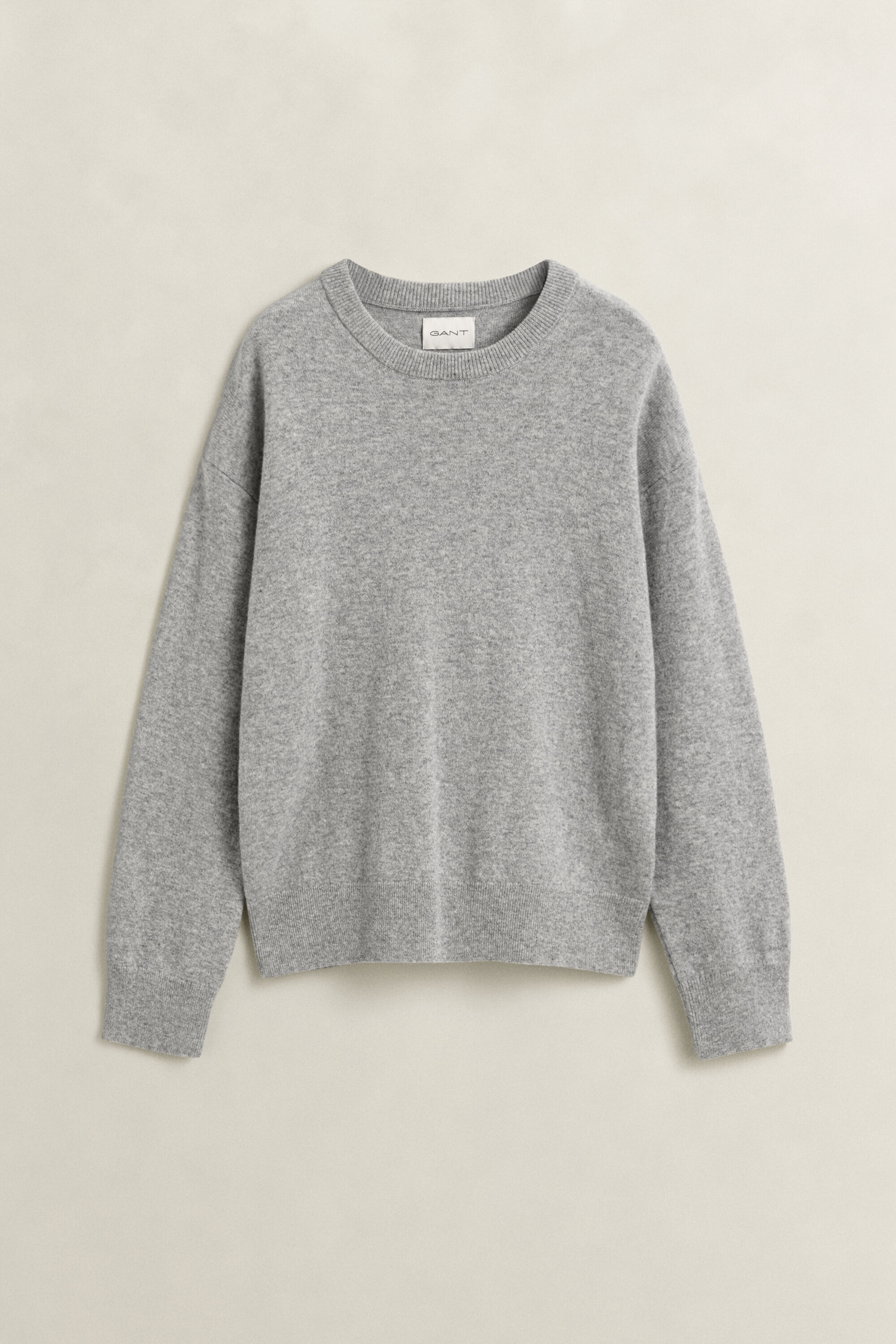 Jersey de cuello redondo en lana de oveja muy fina