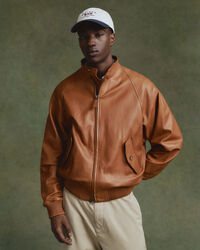 Cazadora Harrington de piel