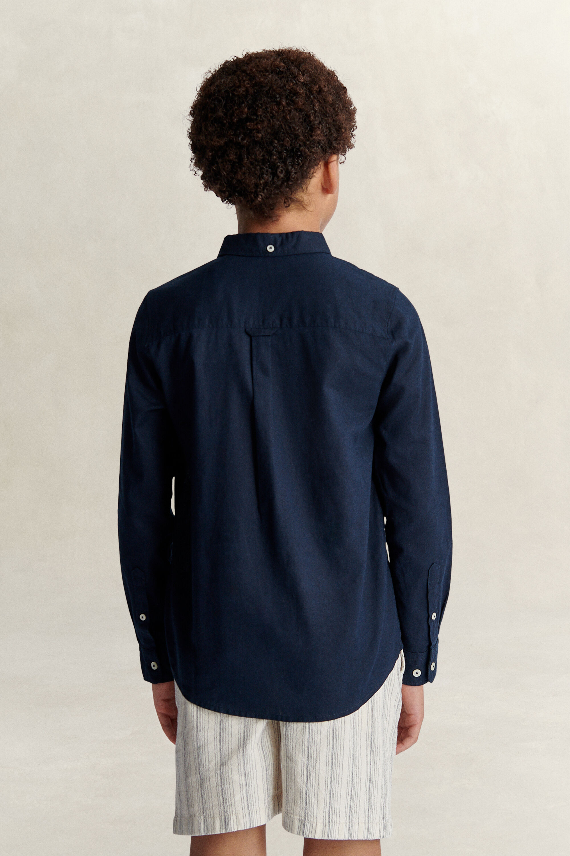 Camisa de mezcla de lino Teen Boys