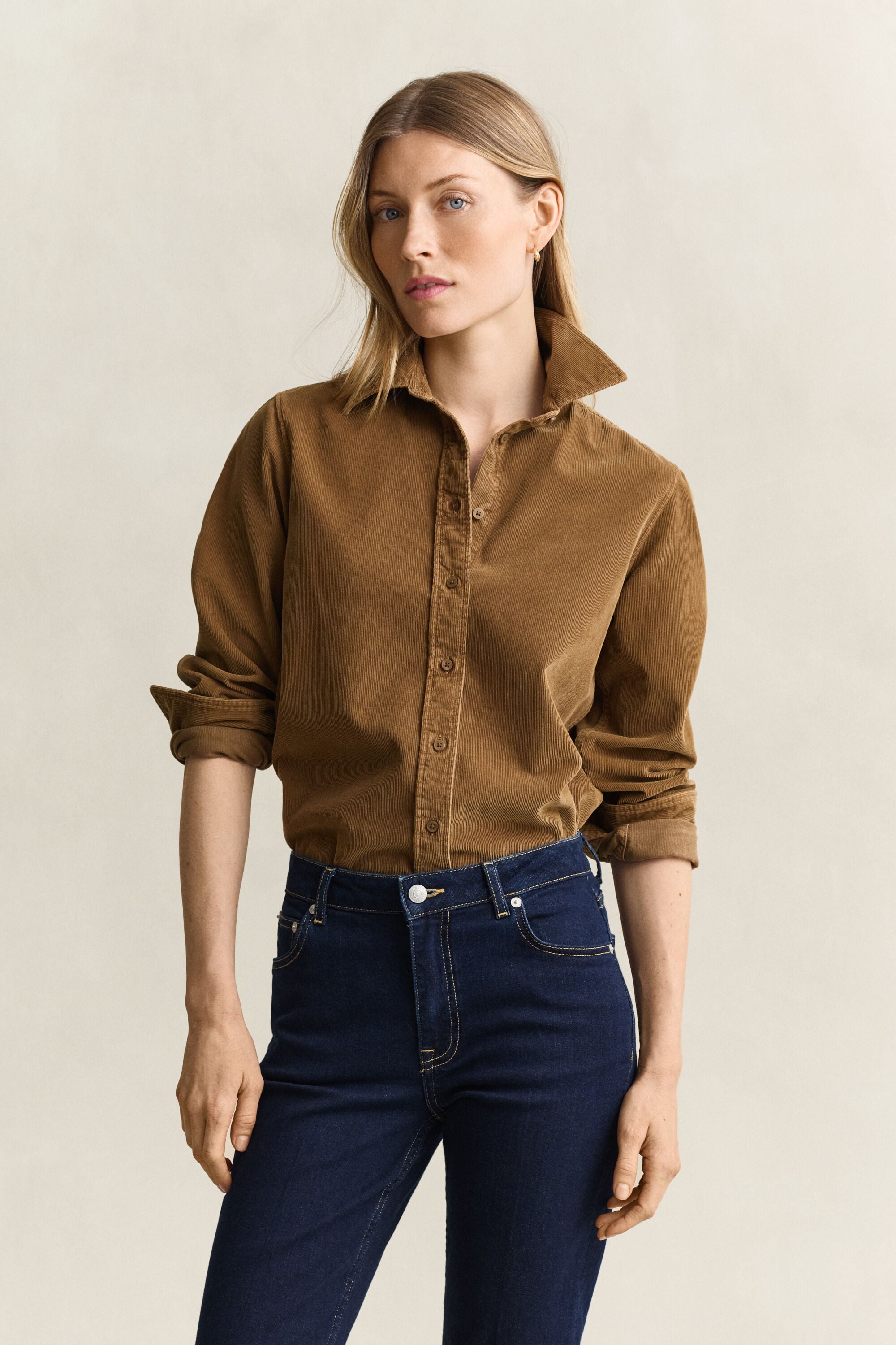 Camisa Regular Fit de pana