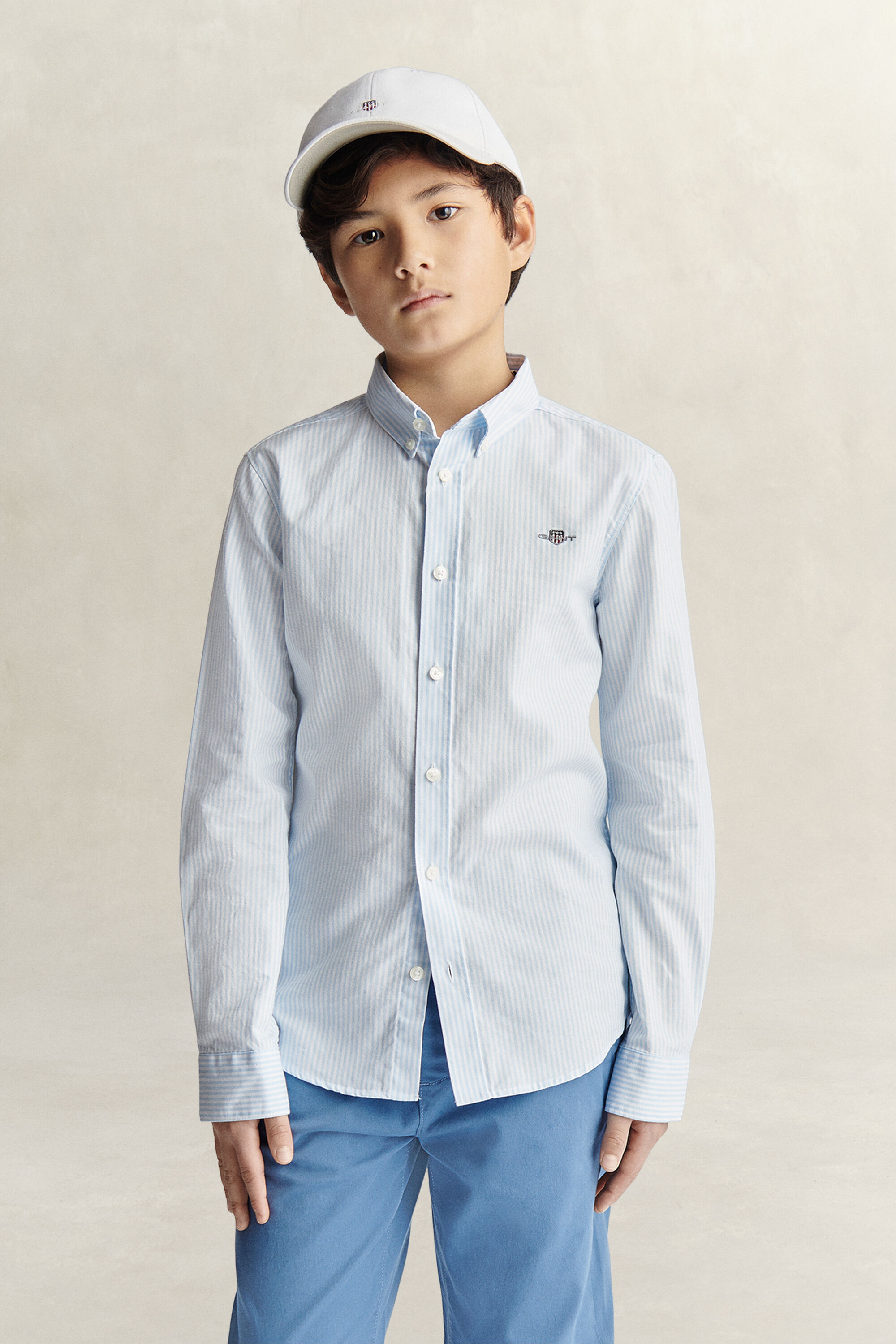 Camisa Oxford con raya Teen Boys