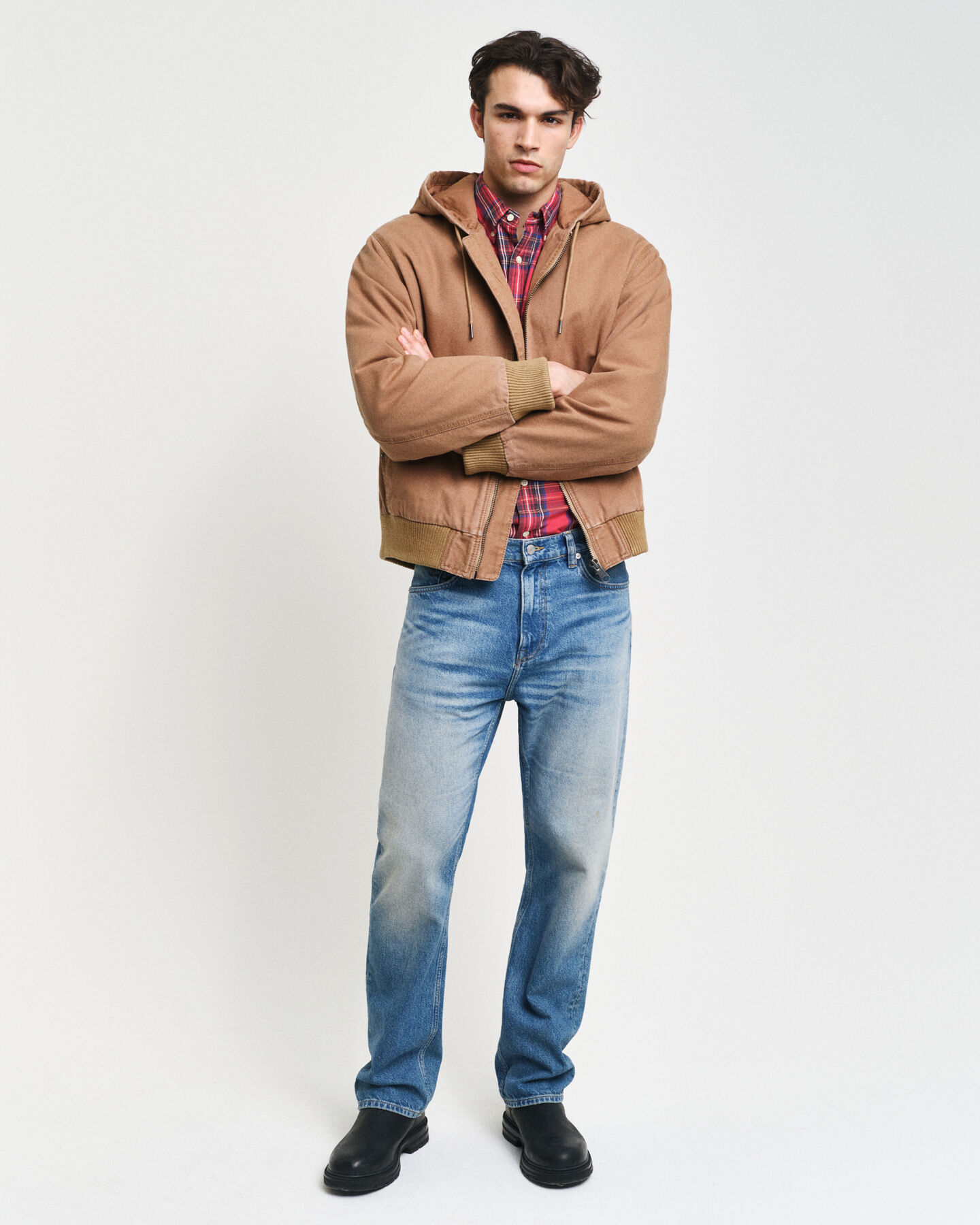 Chaqueta de lona con capucha