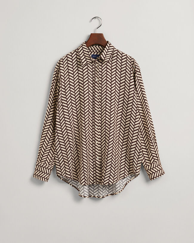 Camisa Relaxed Fit Geometric