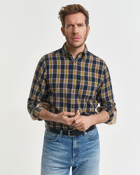 Camisa Regular Fit de franela Windblown a cuadros