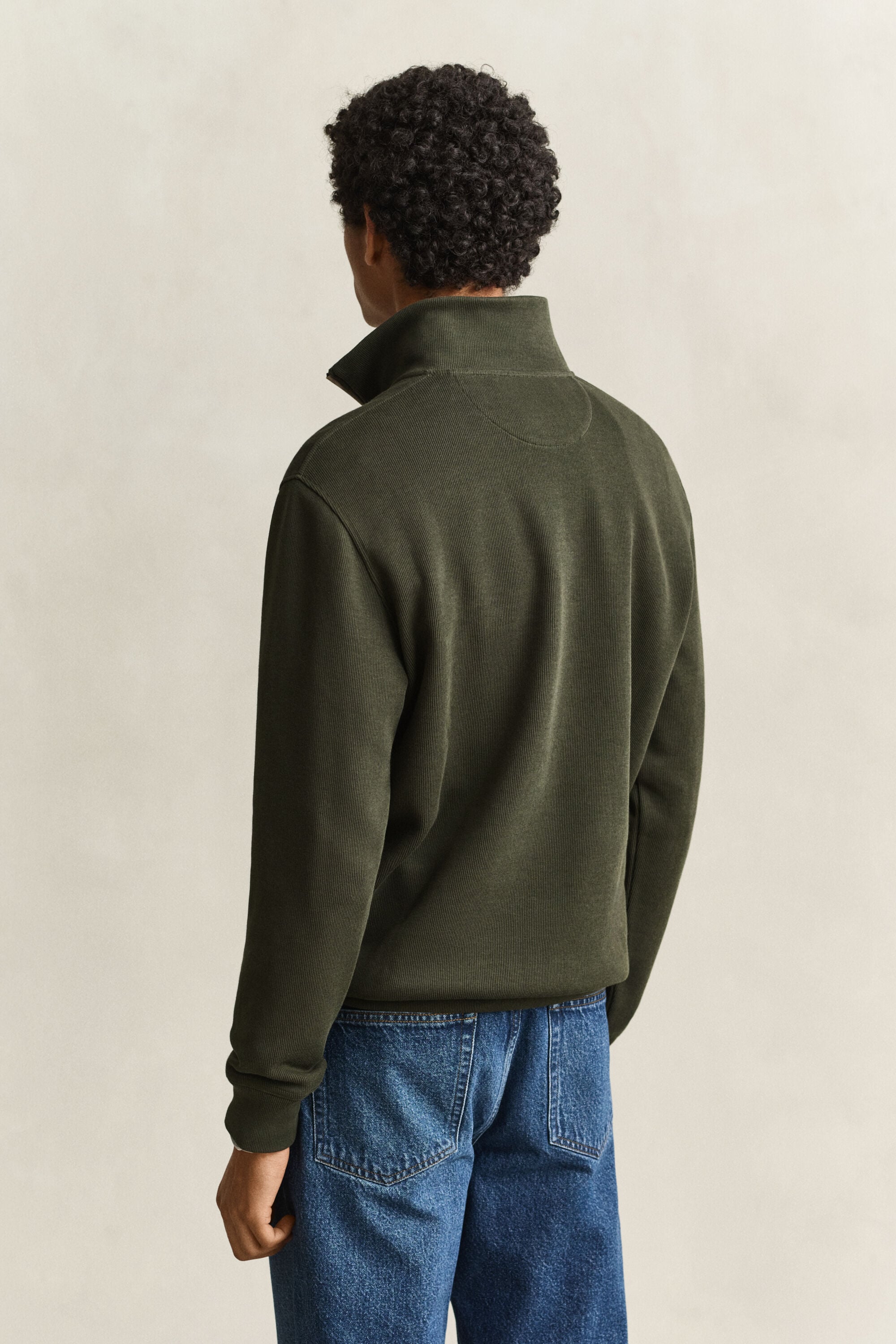Sudadera Sacker Rib con media cremallera