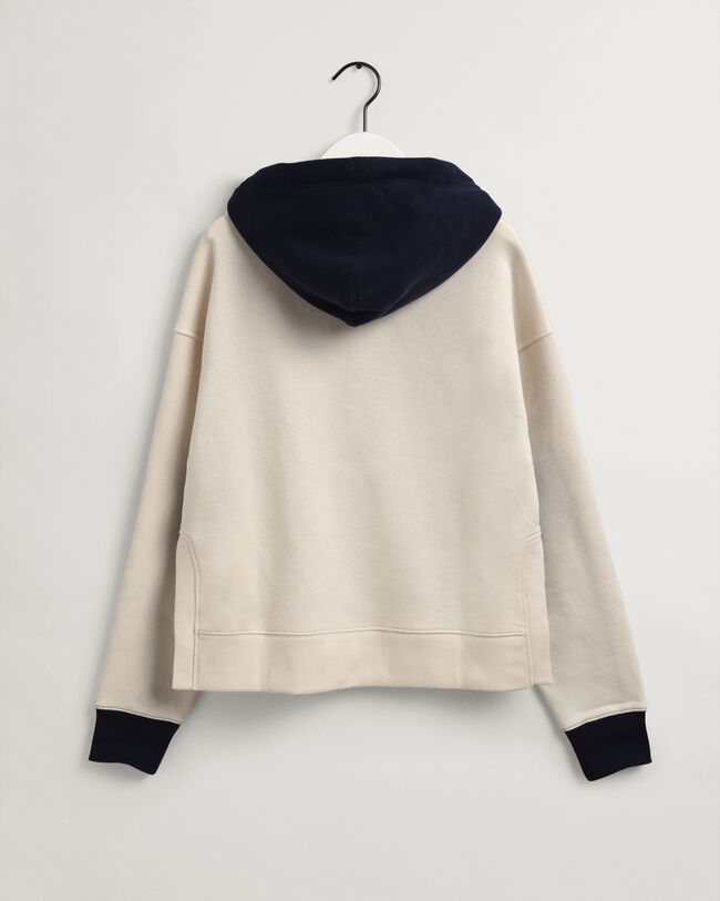 Sudadera con capucha con bloques de color