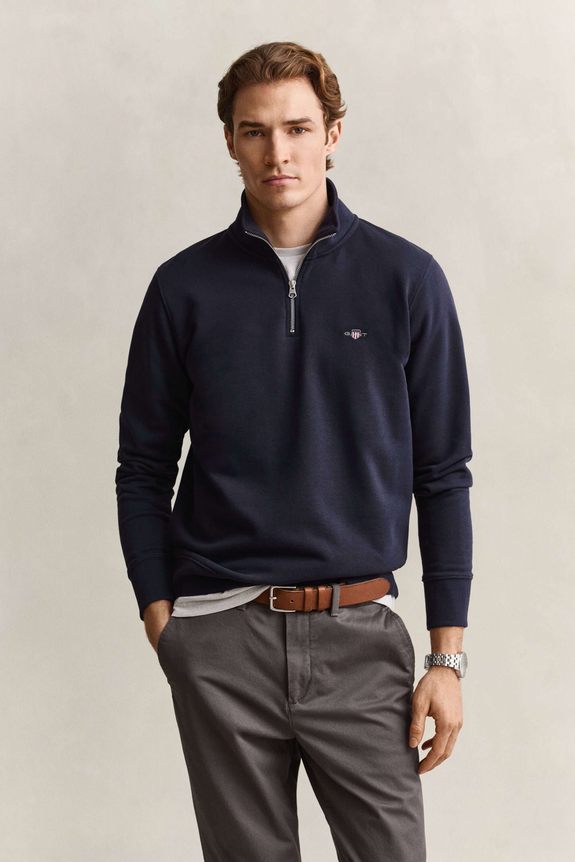 Sudadera Shield con media cremallera