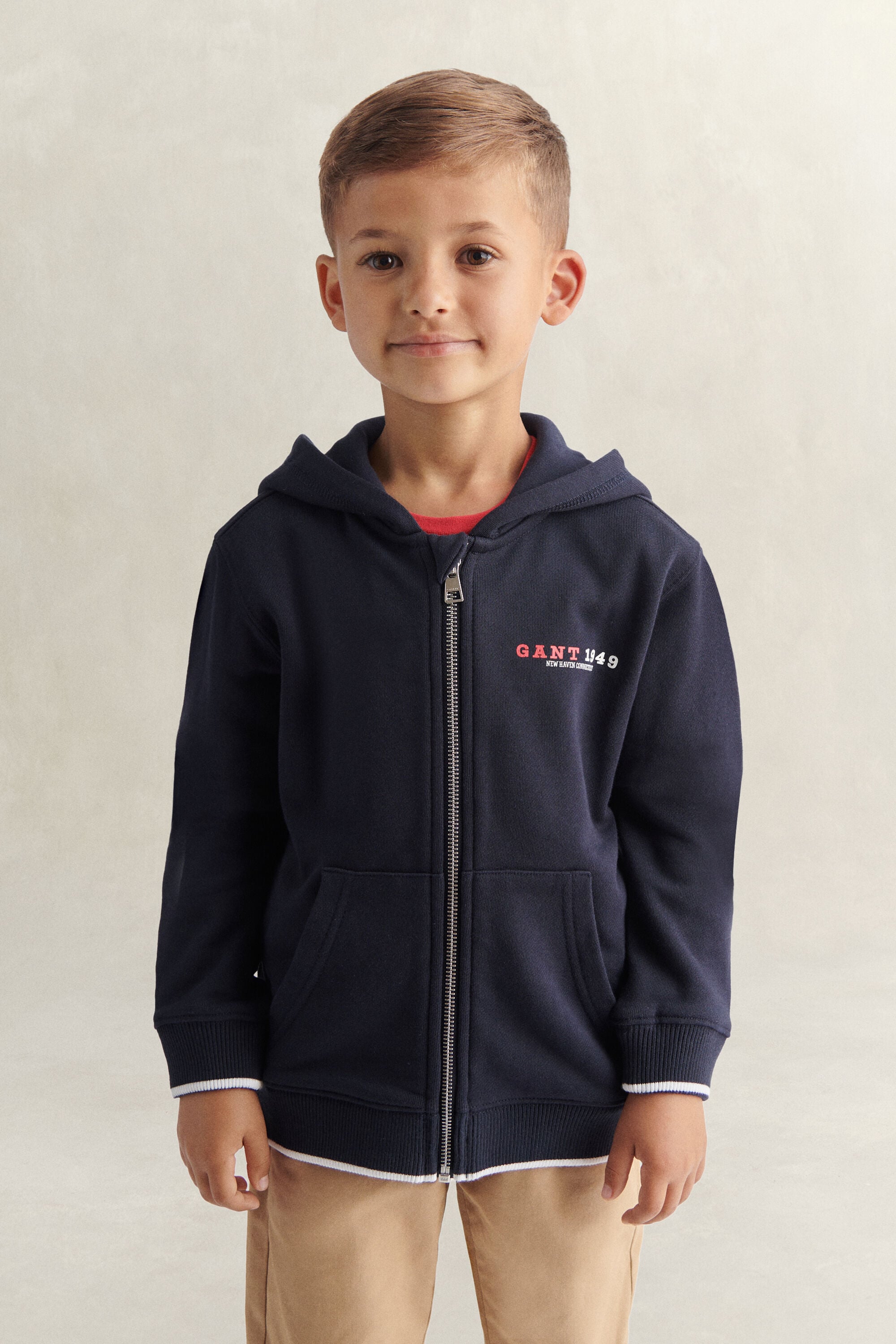 Sudadera con capucha y cremallera Collegiate Graphic Boys