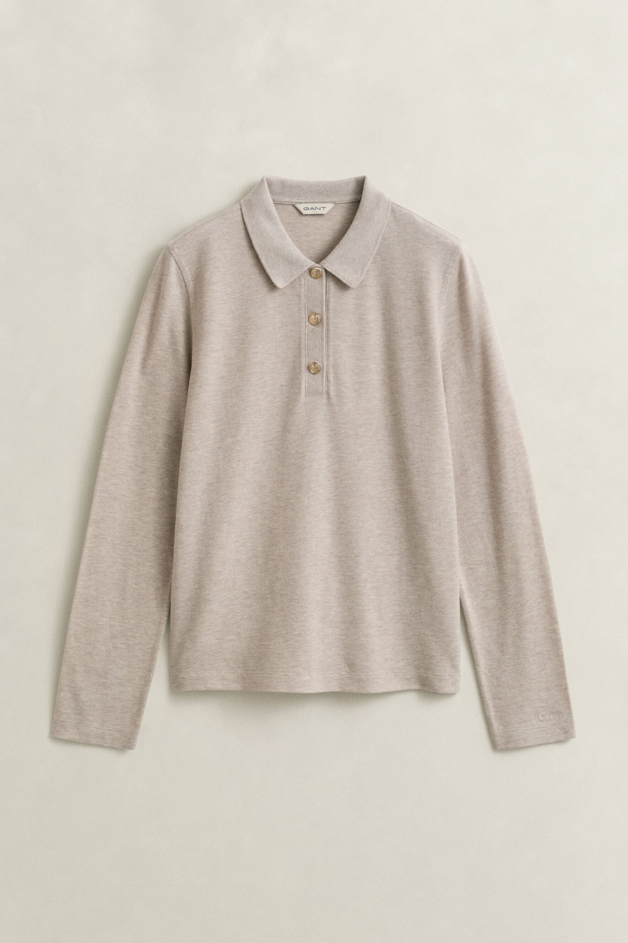 Polo de manga larga de piqué