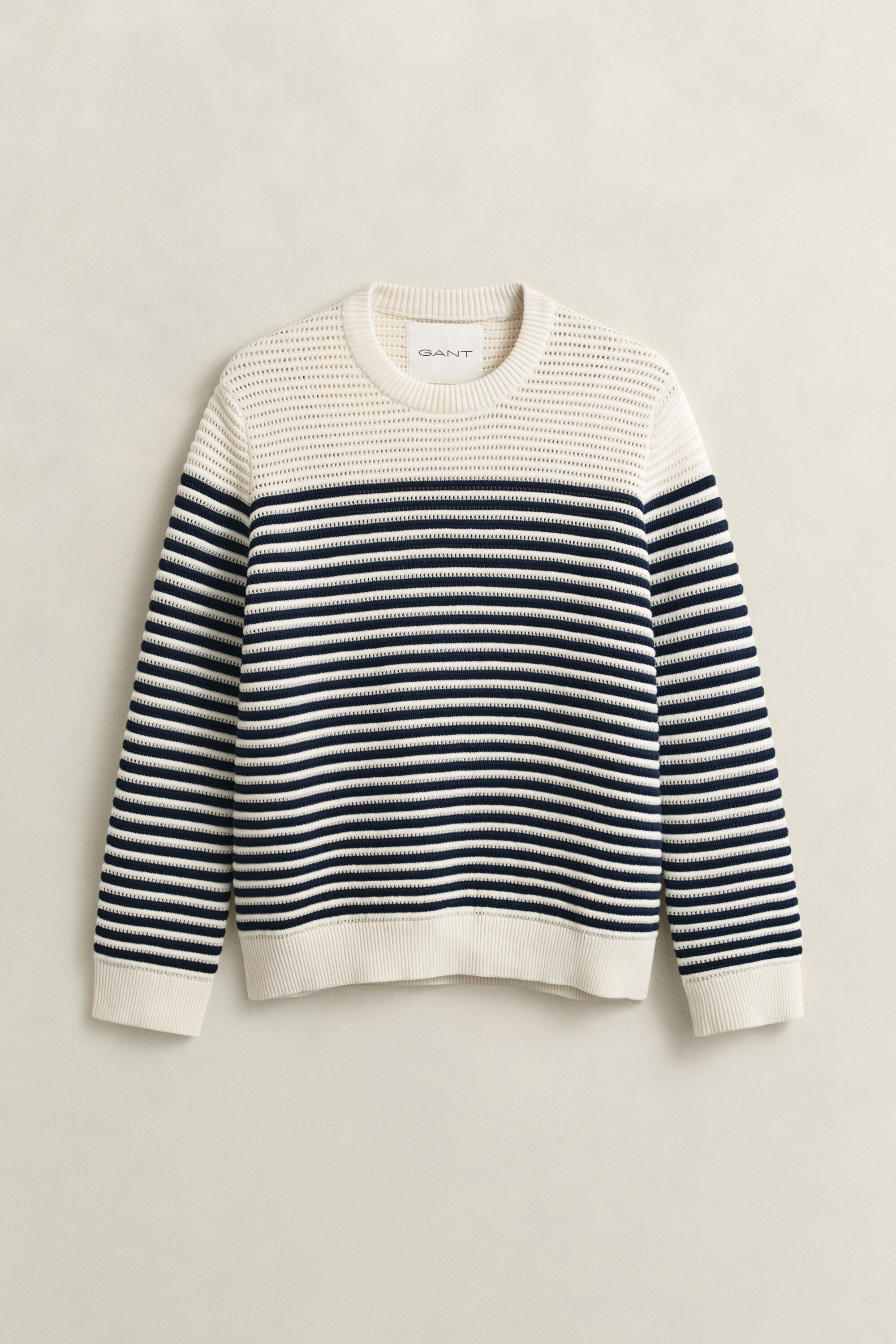Jersey de cuello redondo a rayas