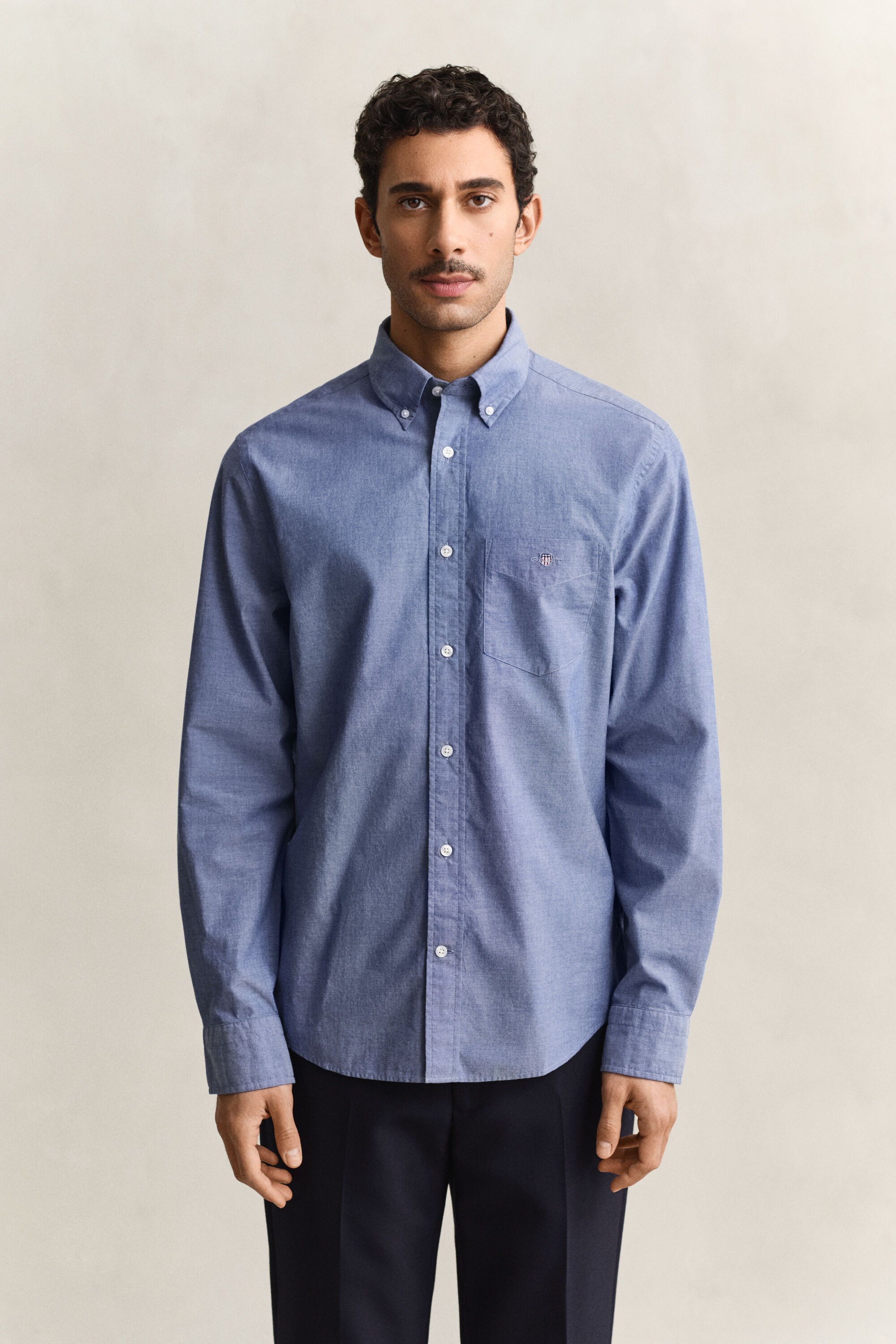Camisa de popelina Regular Fit clásica