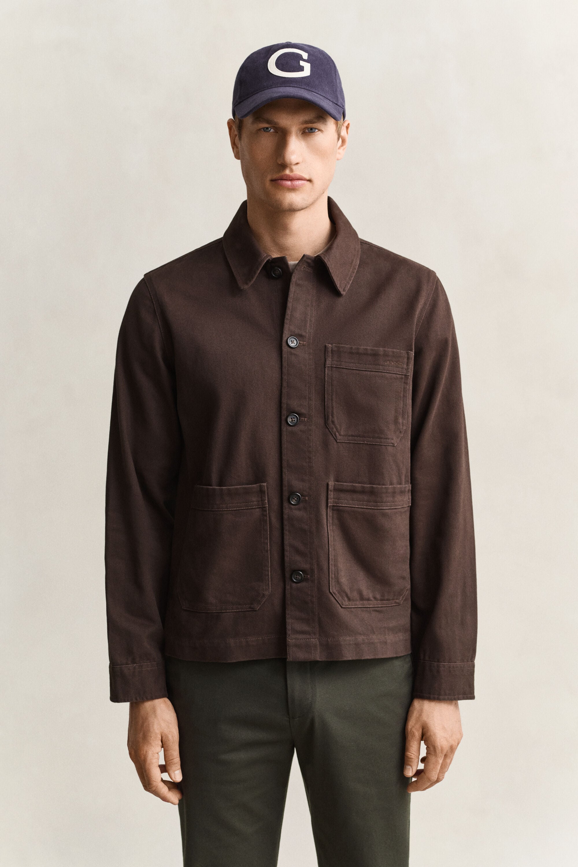 Sobrecamisa de sarga cepillada