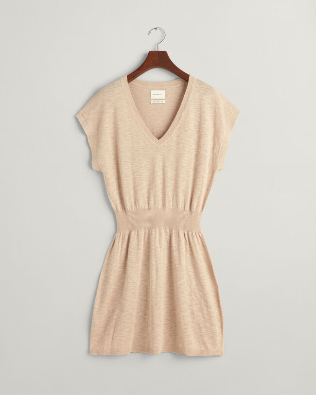 Vestido en mezcla de lino