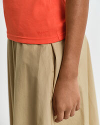 Camiseta de tirantes acanalada con cuello alto