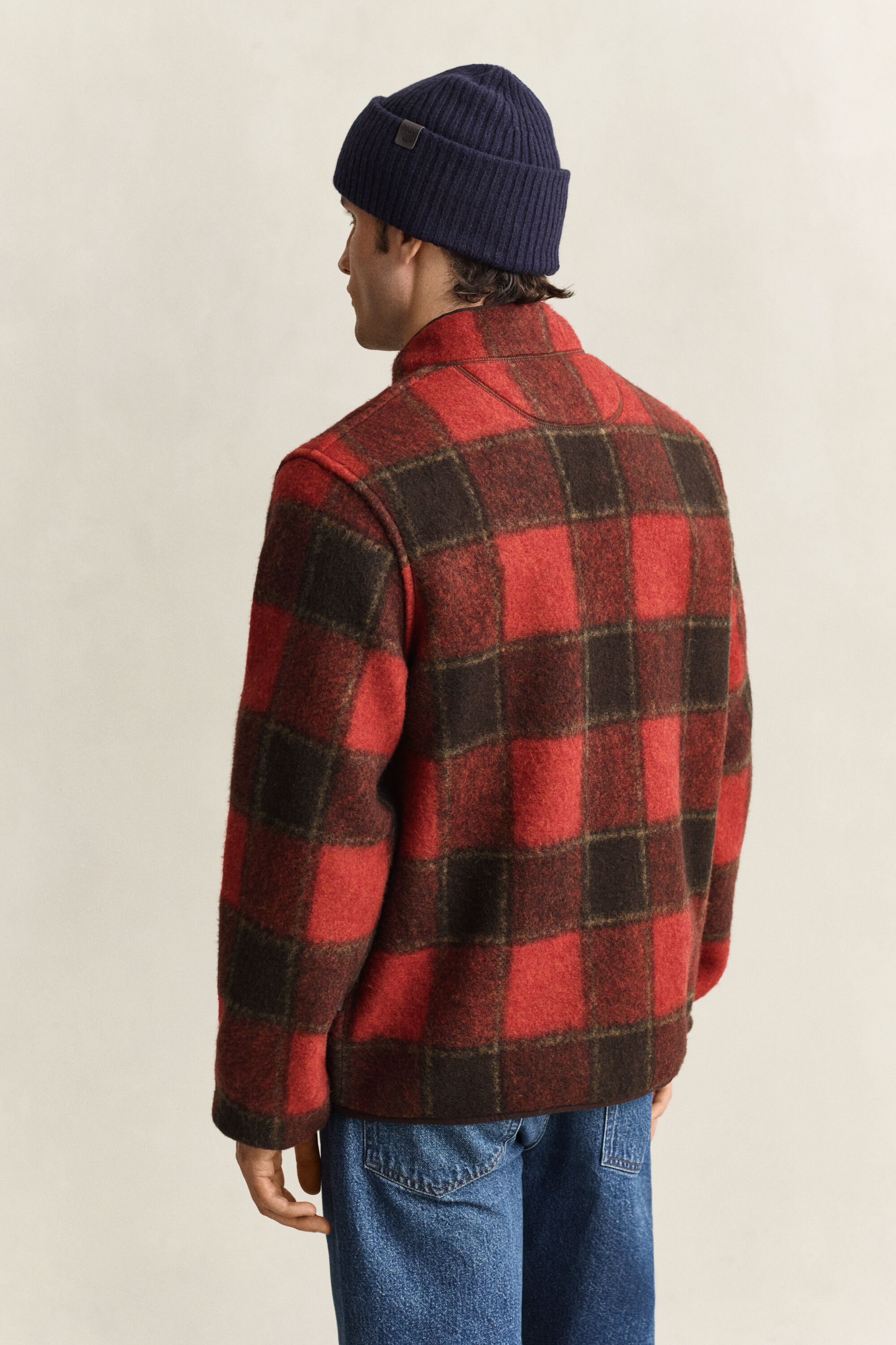 Chaqueta polar a cuadros