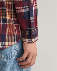 Sobrecamisa de sarga gruesa a cuadros