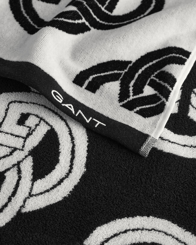 Toalla de playa con estampado Monogram