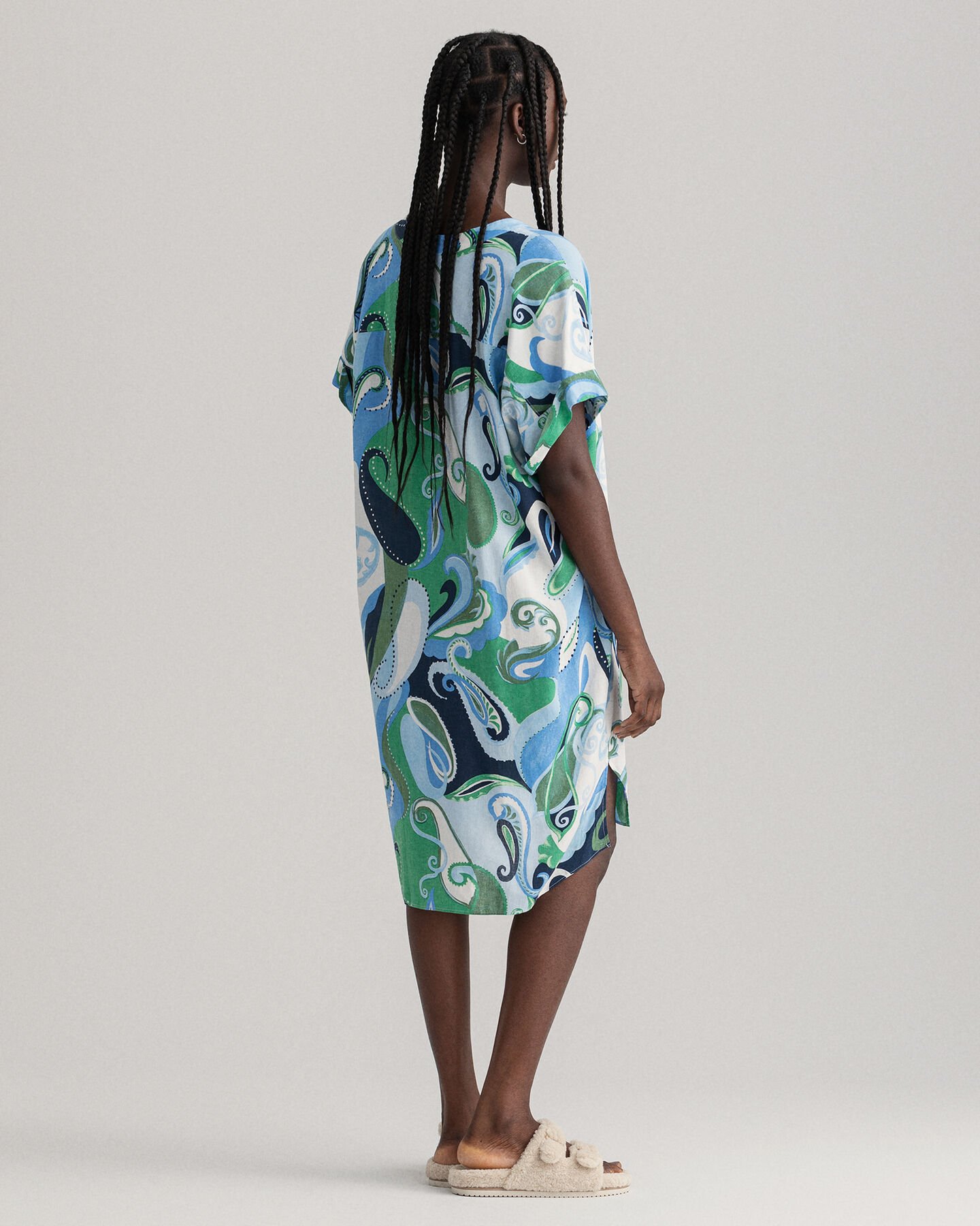 Túnica con estampado de cachemir