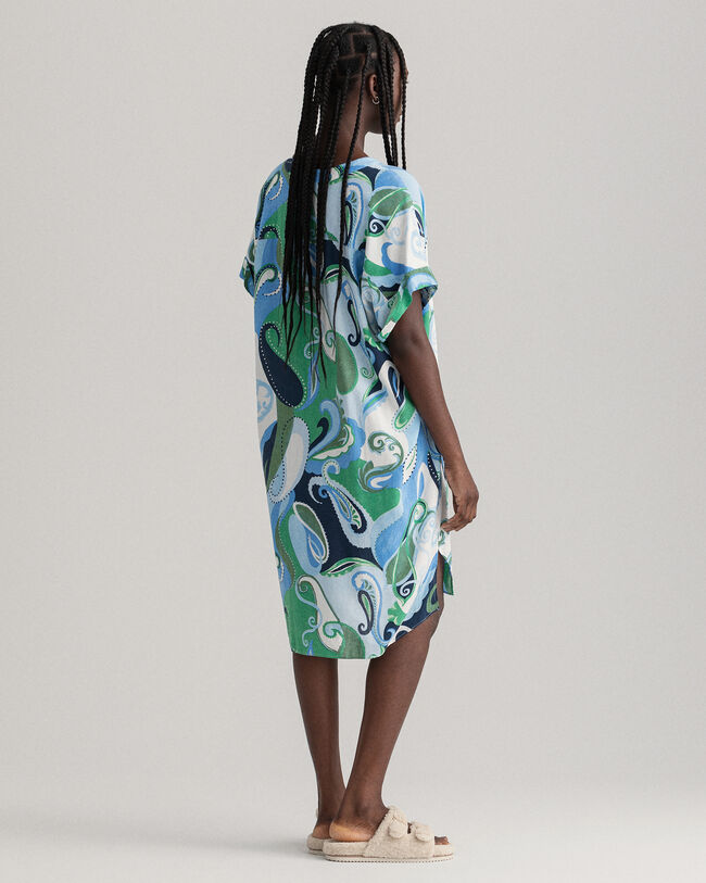 Túnica con estampado de cachemir