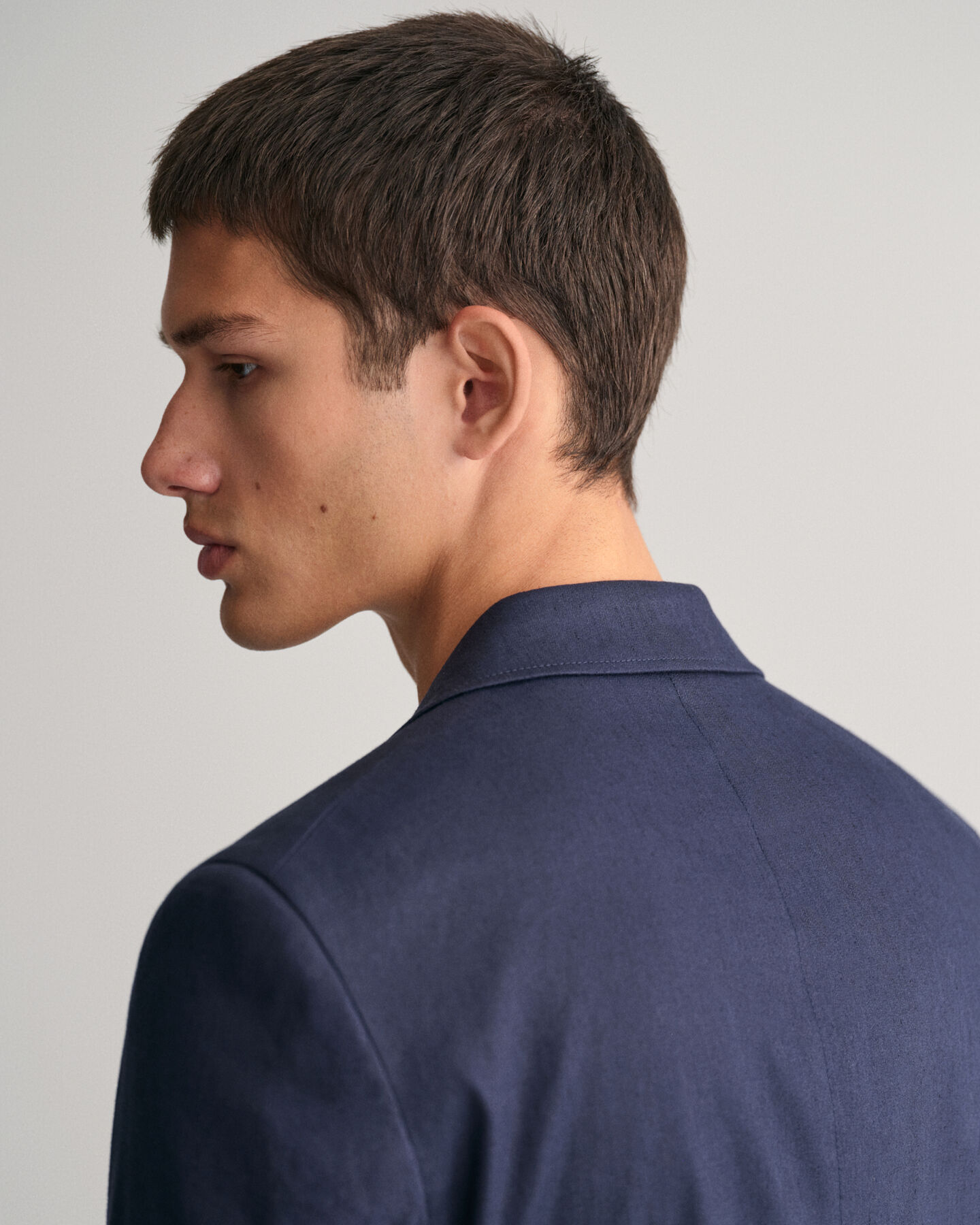 Americana de traje en algod&oacute;n y lino