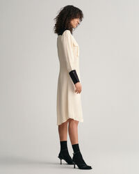 Vestido camisero con bloques de color