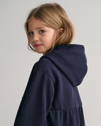 Vestido estilo sudadera con capucha escalonado GANT USA Girls