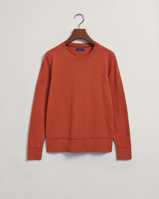 Jersey de cuello redondo en algod&oacute;n ligero