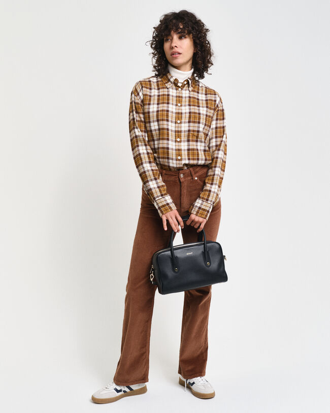 Camisa Relaxed Fit de franela a cuadros