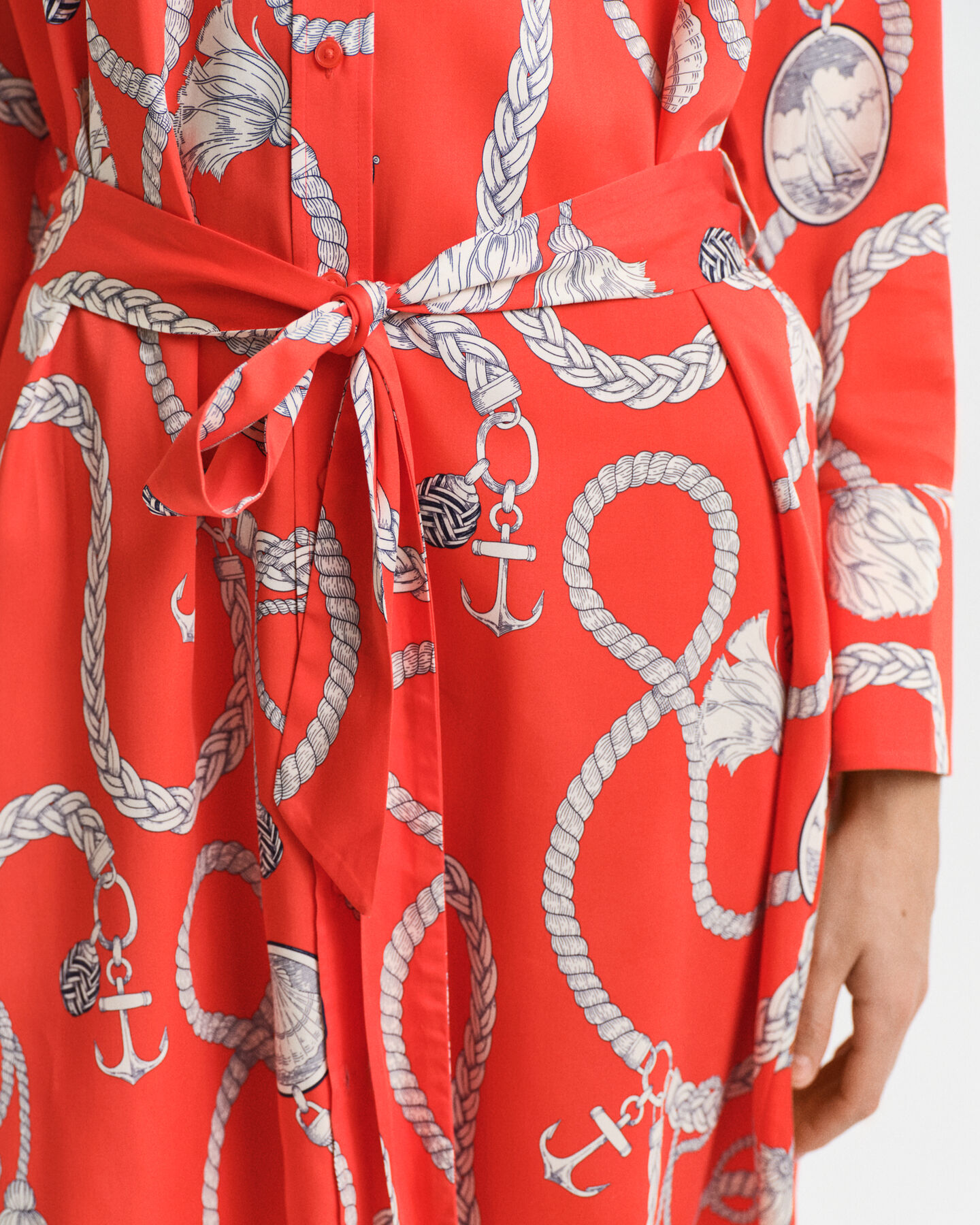 Vestido camisero con estampado Sailing