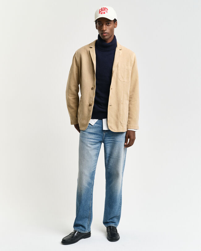 Jersey con cuello de cisne en mezcla de lana