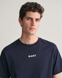 Camiseta GANT Logo peque&ntilde;o en contraste