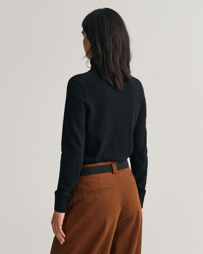 Jersey extrafino con cuello de cisne