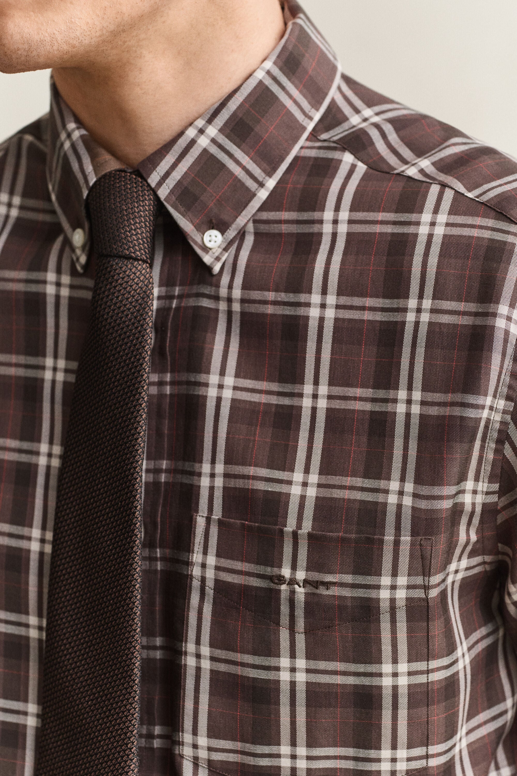 Camisa de sarga a cuadros