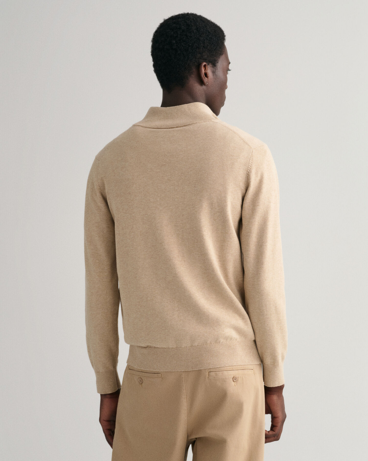 Jersey de algod&oacute;n con media cremallera Classic